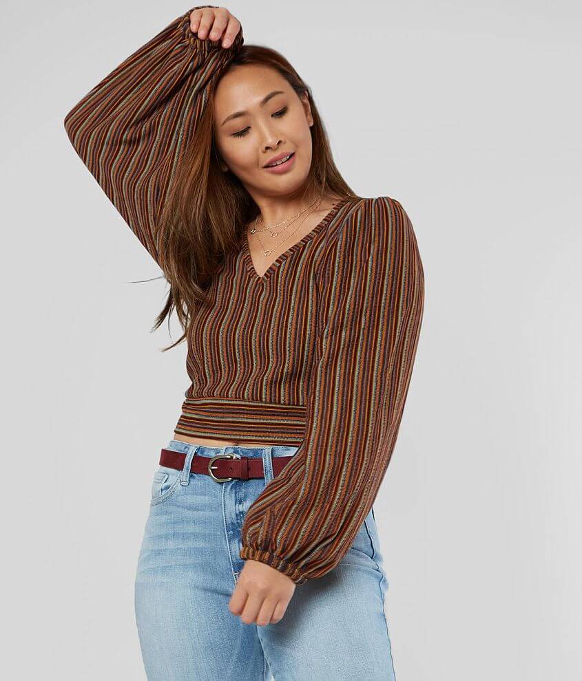 Image of Free People Autumn Nights Cropped Top