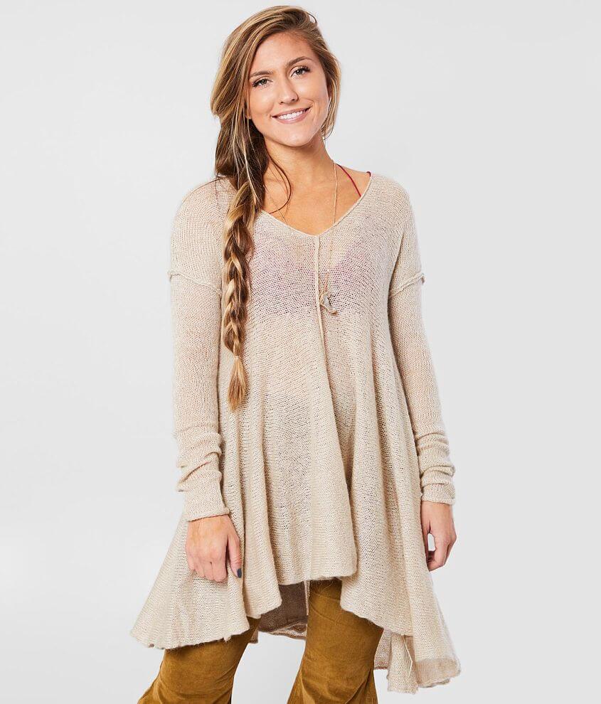 Free People Dancing In The Forest Tunic Sweater front view