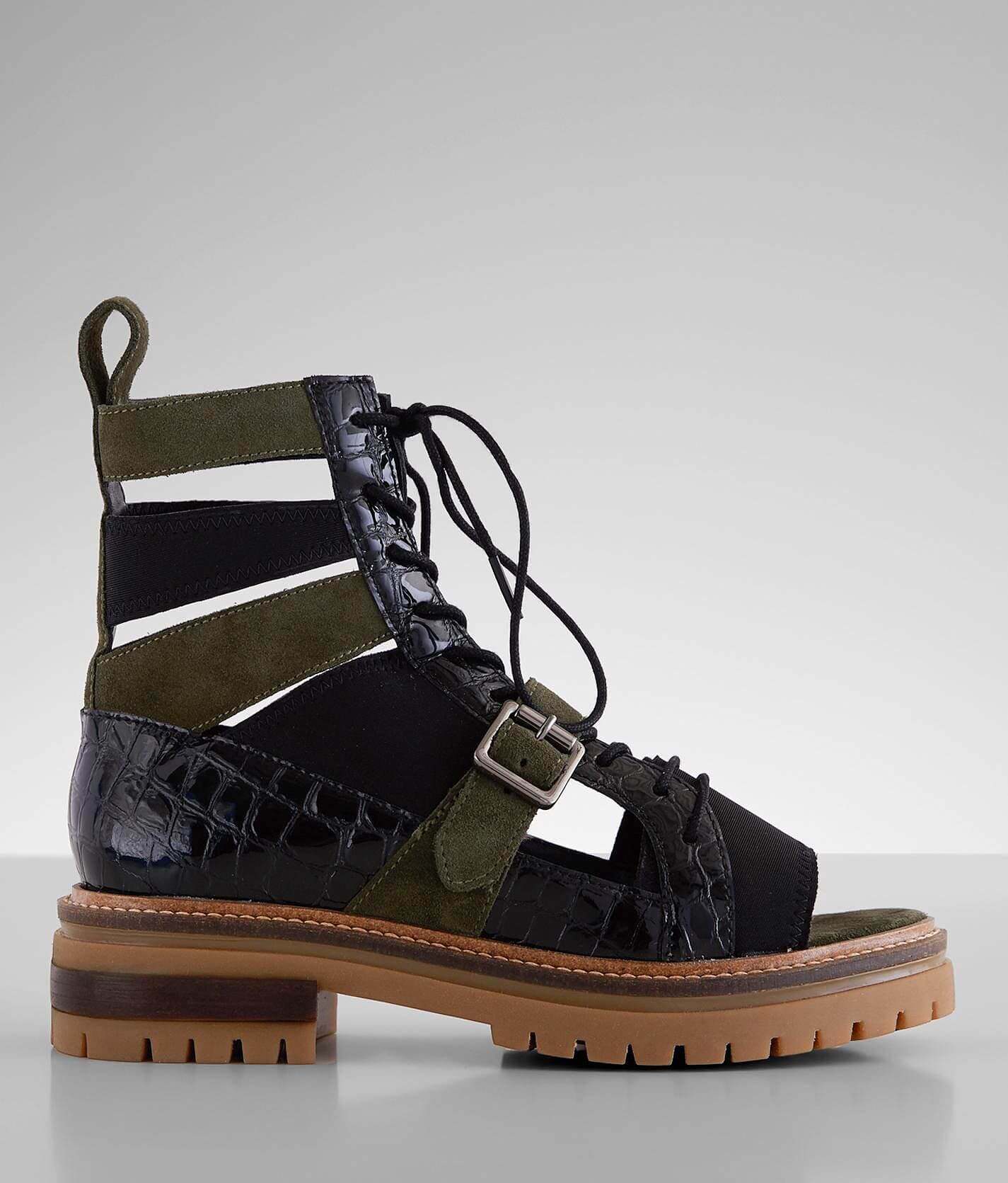 Free People Mandi Boot Sandal Women s Shoes in Black Buckle