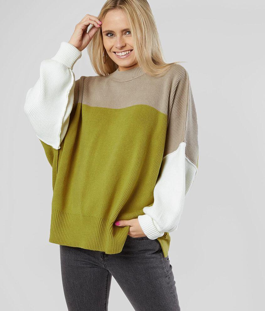 Free people colorblock clearance sweater