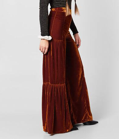 Free People Say La Vie Wide Leg Velvet Pant FULL_RIGHT_SIDE
