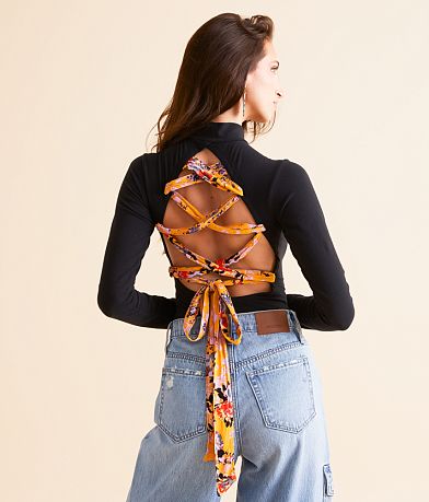 Free People Straps In Back Bodysuit BACK