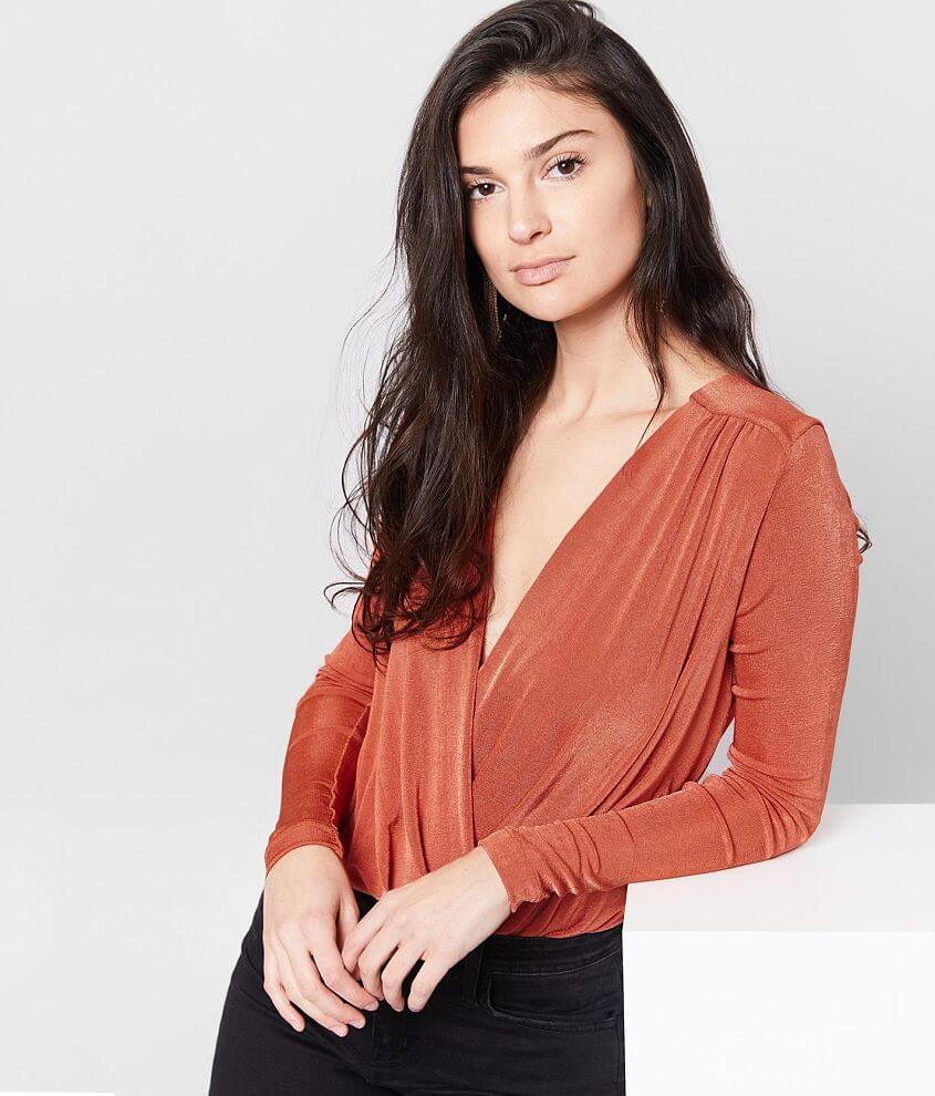 Free People Turnt Bodysuit - Women's Bodysuits in Ginger Spice
