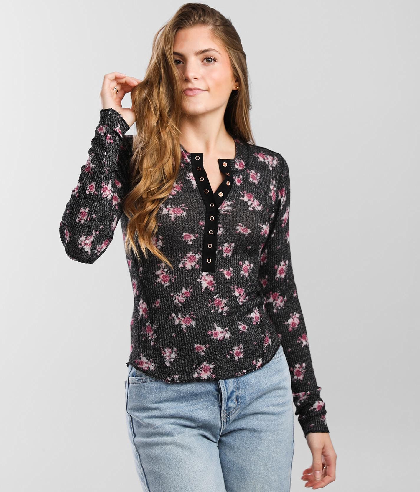Free People One Of The Girls Henley - Women's Shirts