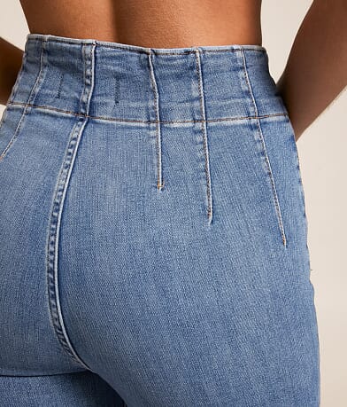 Free People Jayde Flare Stretch Jean back pocket view