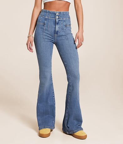 Free People Jayde Flare Stretch Jean front view