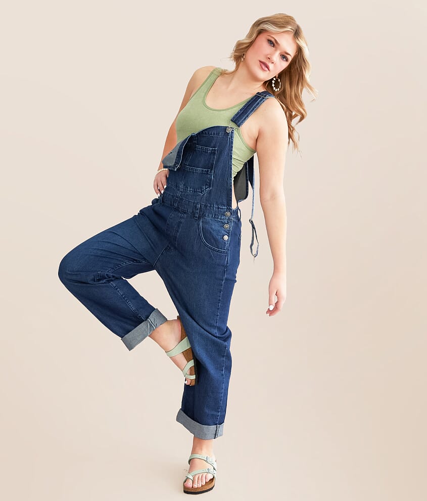 Free People Ziggy Denim Cuffed Overalls - Women's Rompers/Jumpsuits in ...