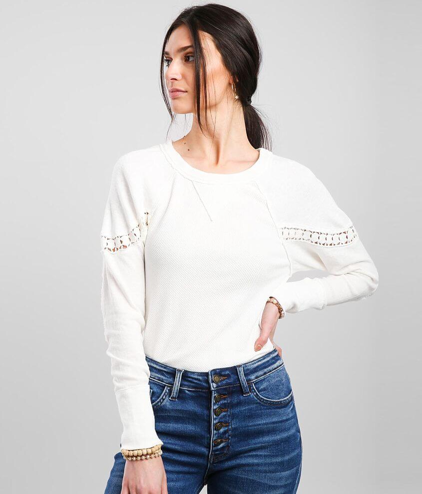 Free People Luella Textured Thermal Top front view
