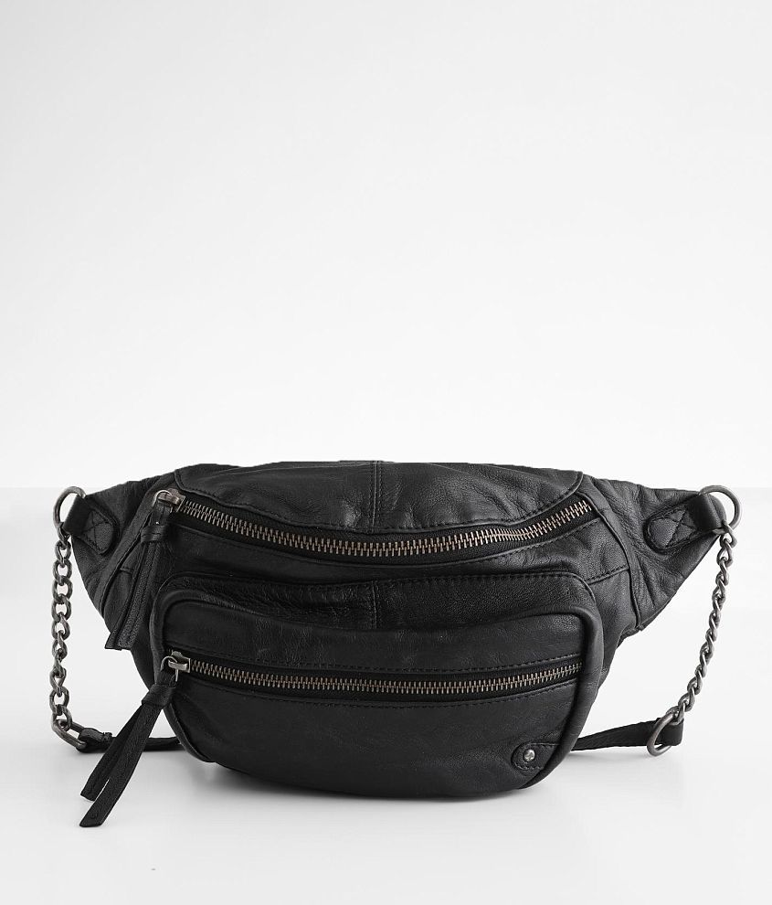 Free People Archer Leather Sling Bag Women s Bags in Black Buckle