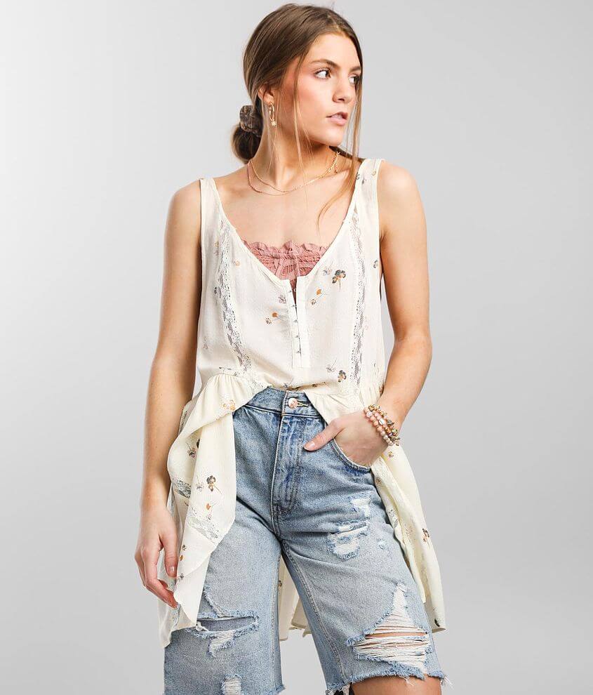 Free People Give A Little Tunic Tank Top front view