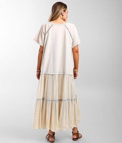 Free People Sun Fade Midi Dress back view