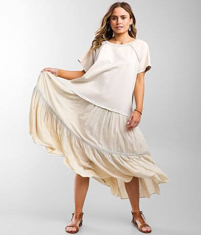 Free People Sun Fade Midi Dress full right side view