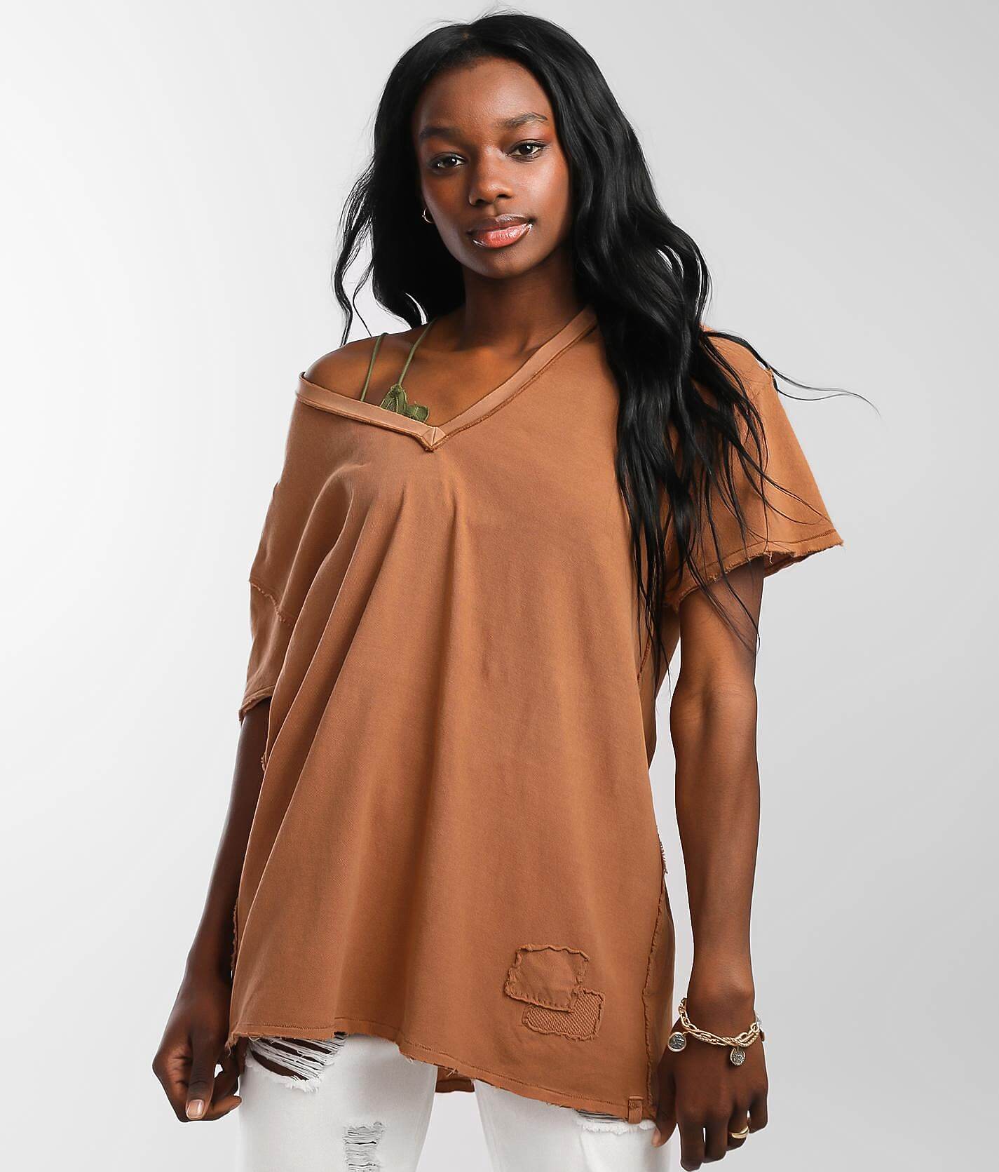 Men's Dotwork Oversize T-Shirt In Soft Pink