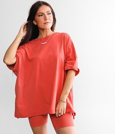 Free People Hot Shot Two Piece Short &amp; Top Set FULL_RIGHT_SIDE