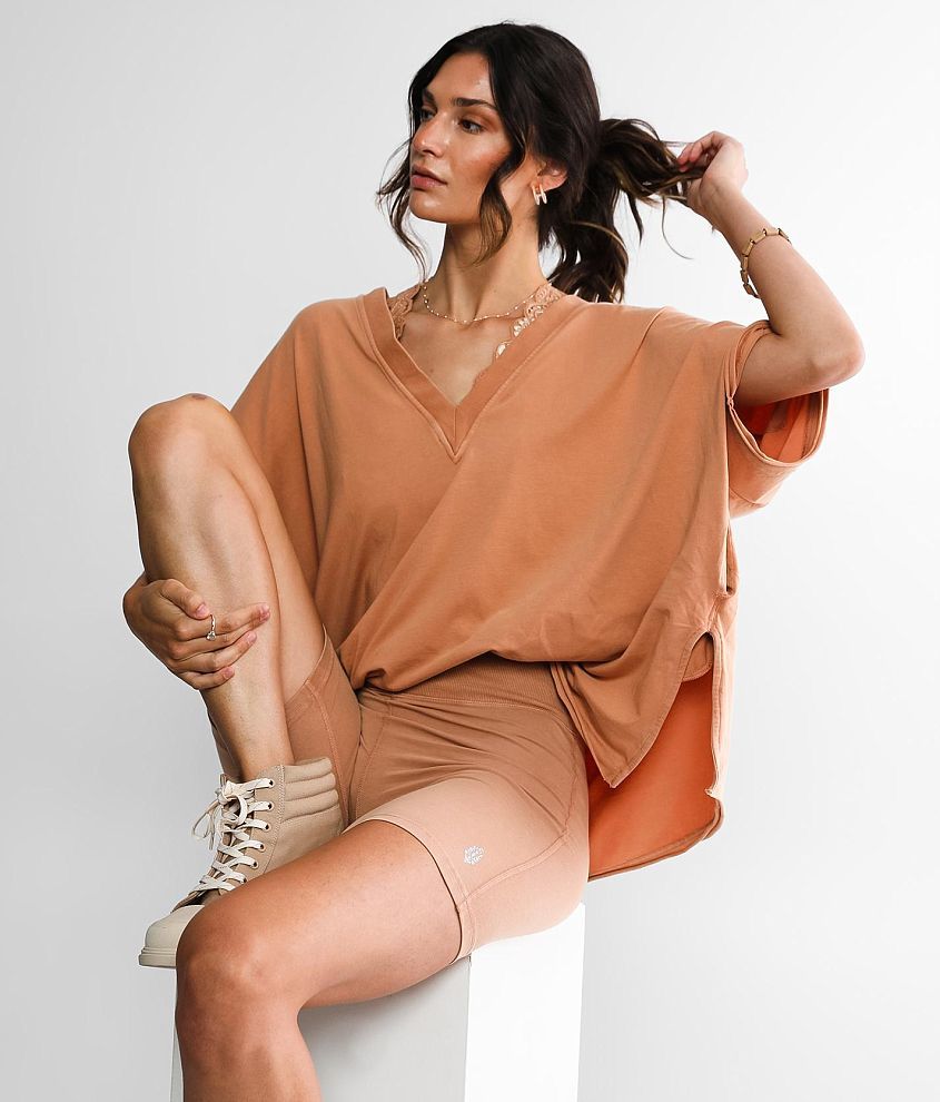 Free People x Revolve Twist And Shout Top in Neutral Combo