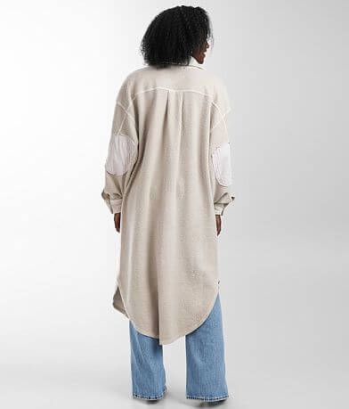 Free People Long Ruby Shacket BACK