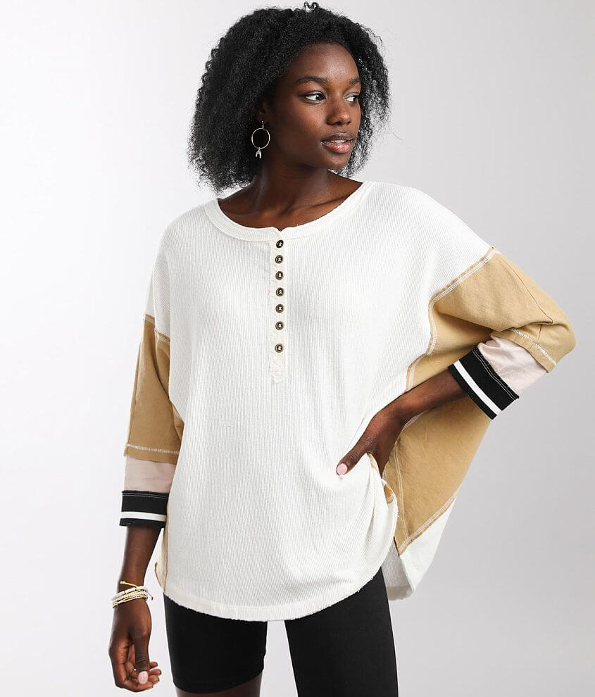 Free People Just Tip It Henley front view