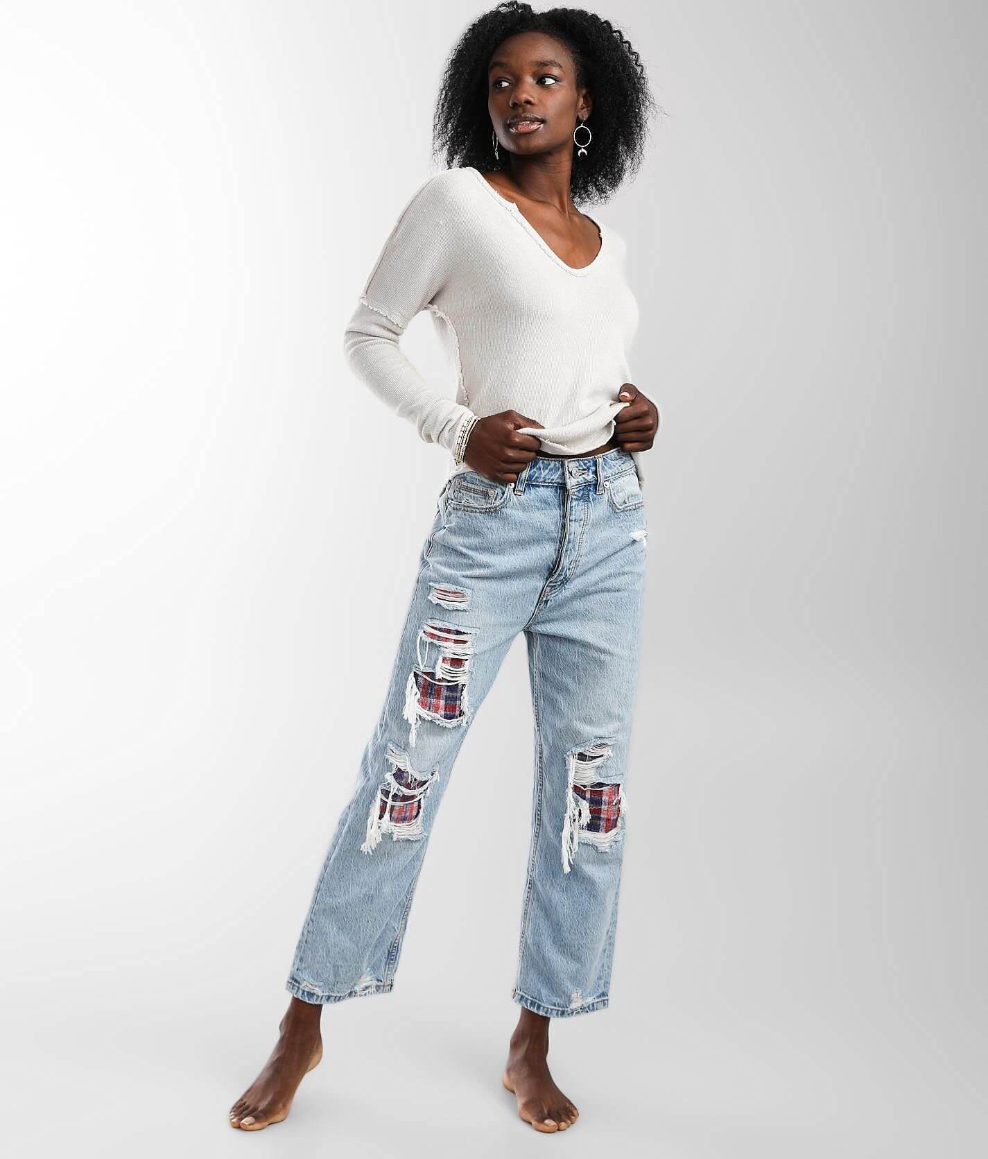 Free People '90s Boyfriend Jean - Women's Jeans in Soul Seeker Blue