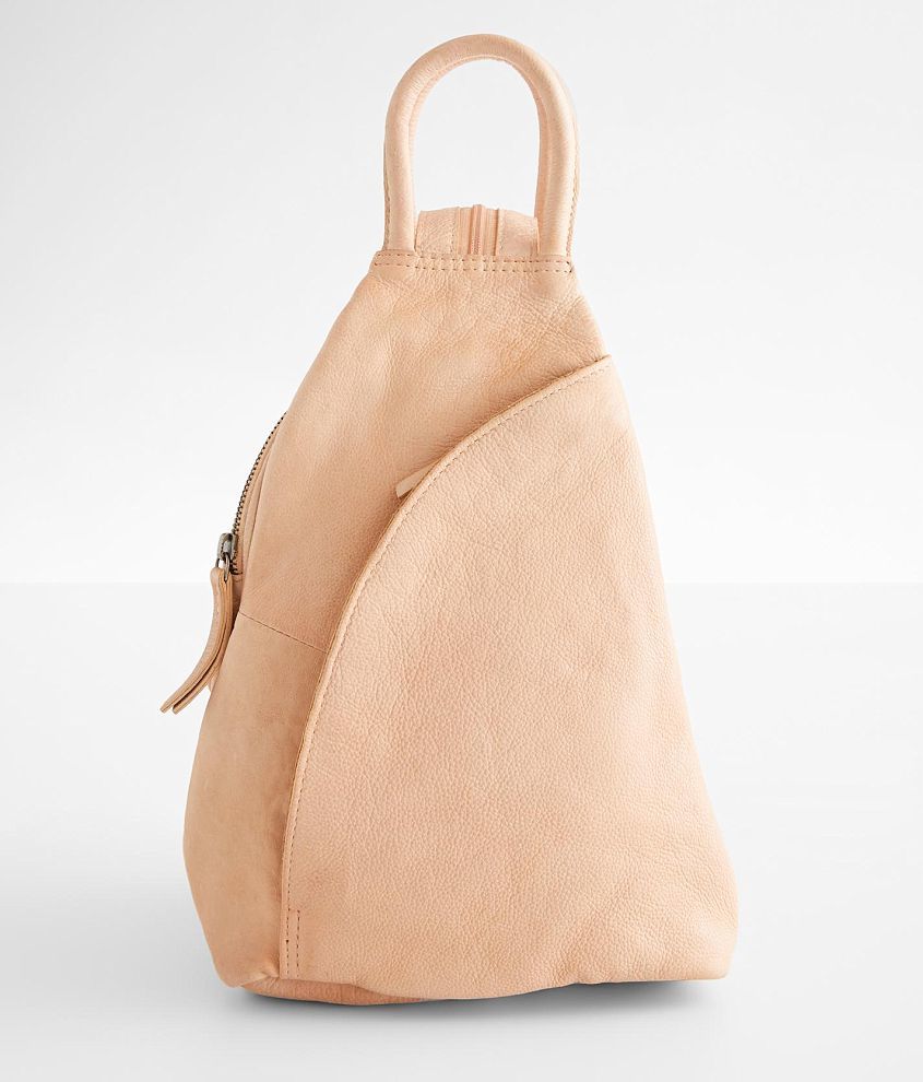 Free People Soho Convertible Leather Sling Backpack front view