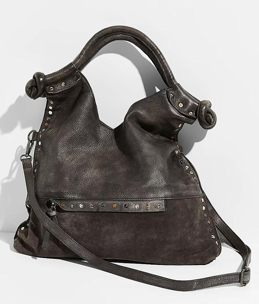 Free People Valencia Studded Leather Tote - Women's Bags in Smoke