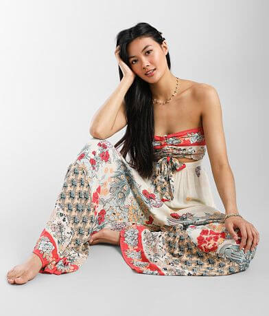 Free People Bali Birds Of Paradise Jumpsuit misc detail 1 view