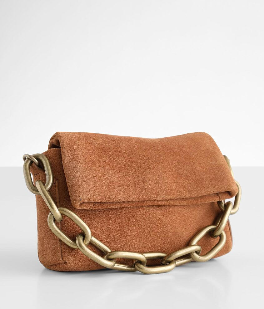 Free People Charlie Chain Leather Crossbody Purse front view