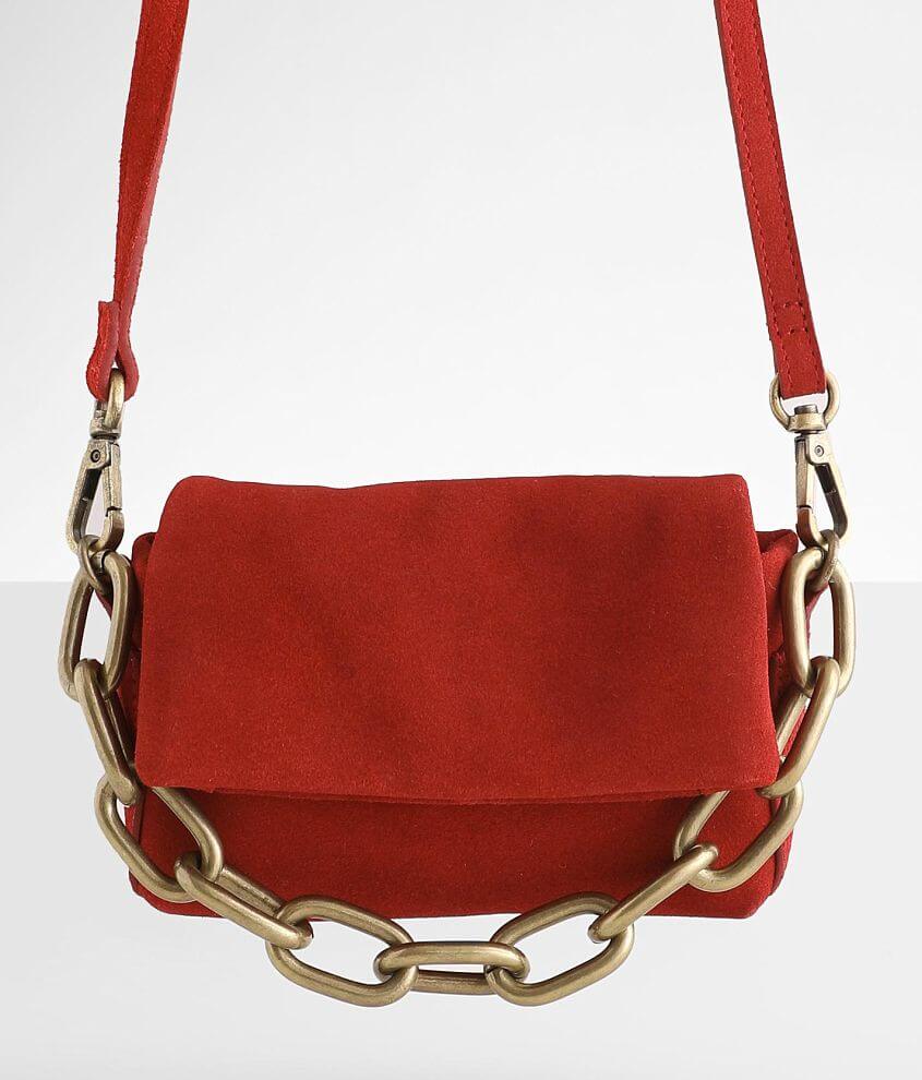 Free People Charlie Chain Leather Purse front view