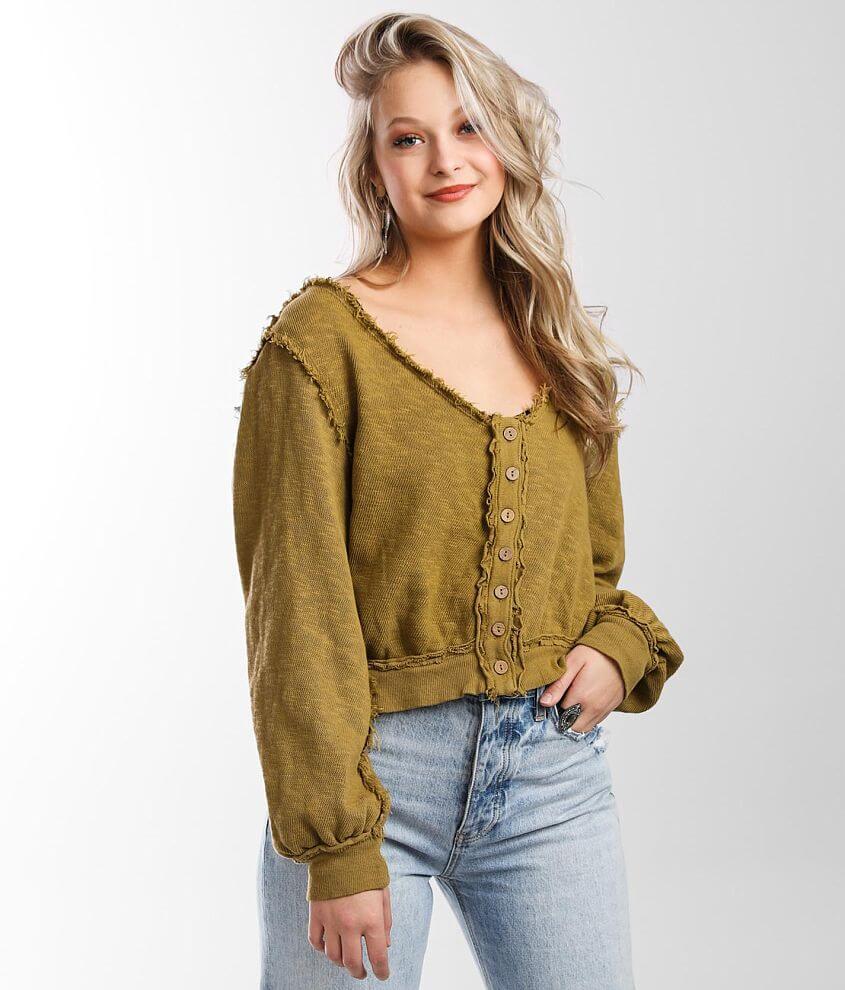 Free People Golden Road Cardigan front view