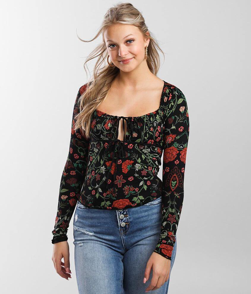 Free People Make It Easy Fitted Top front view