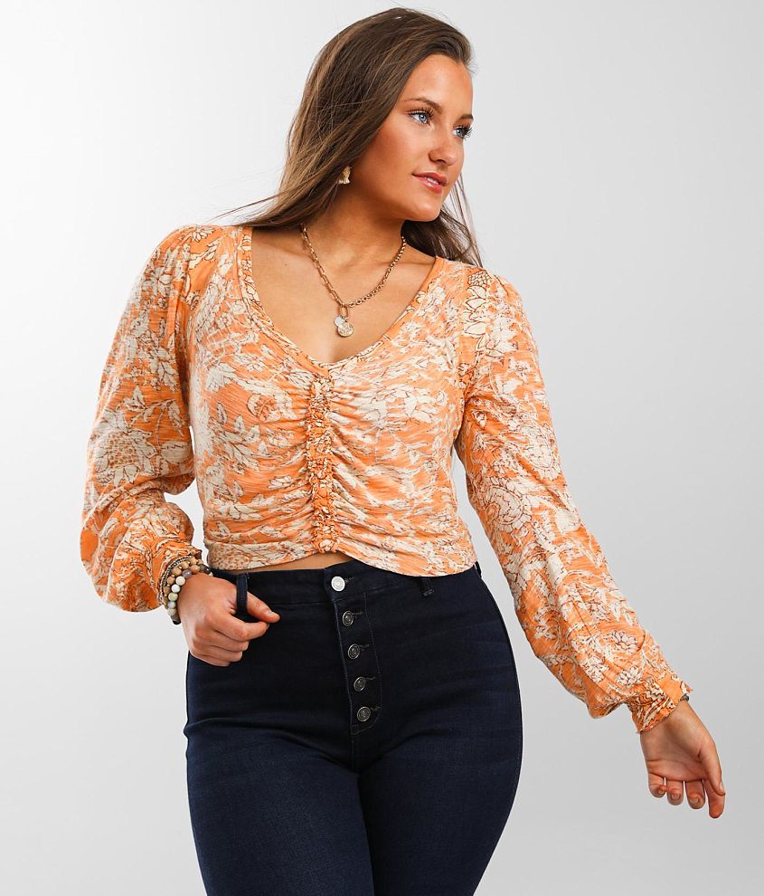 Free People Say The Word Cropped Top front view