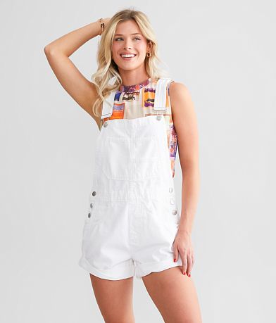 Free People Ziggy Denim Overall Short front view