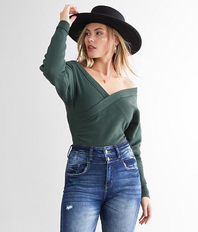Free People Close Call Duo Bodysuit - Women's Bodysuits in Cafe Au Lait