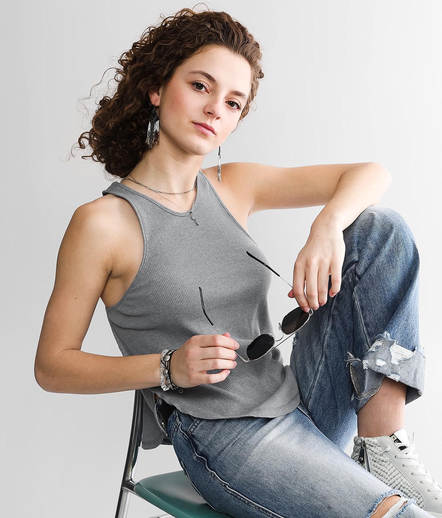 Free People Out The Door Tank Top - Women's Tank Tops in Chain
