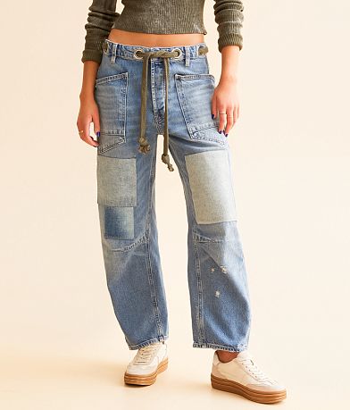 Free People Moxie Low Slung Pull On Jean front view