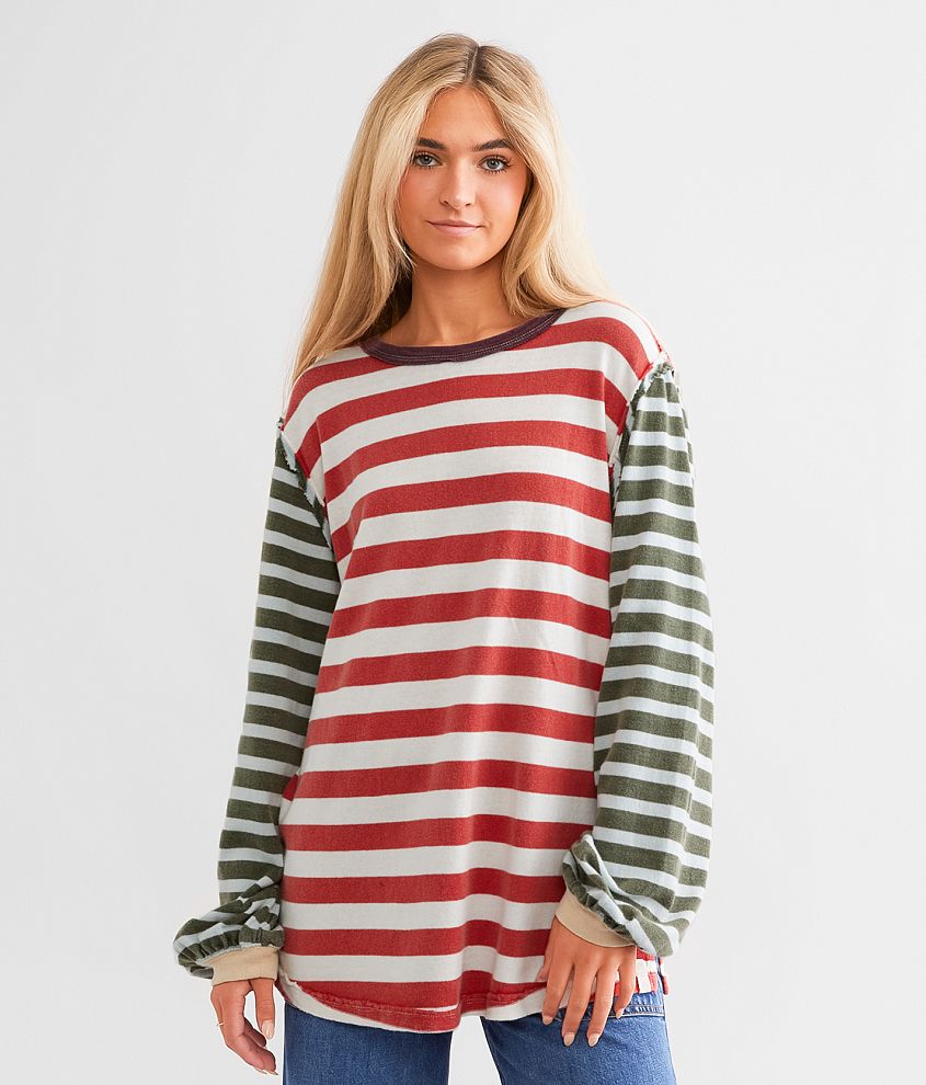 Free People Sawyer Stripe Top front view