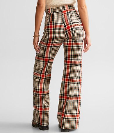 Free People Jules Plaid Pant BACK