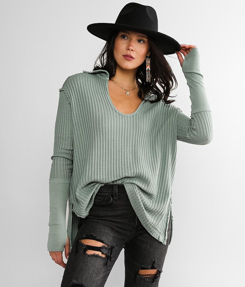 free people thermal shirt - OFF-67% >Free Delivery