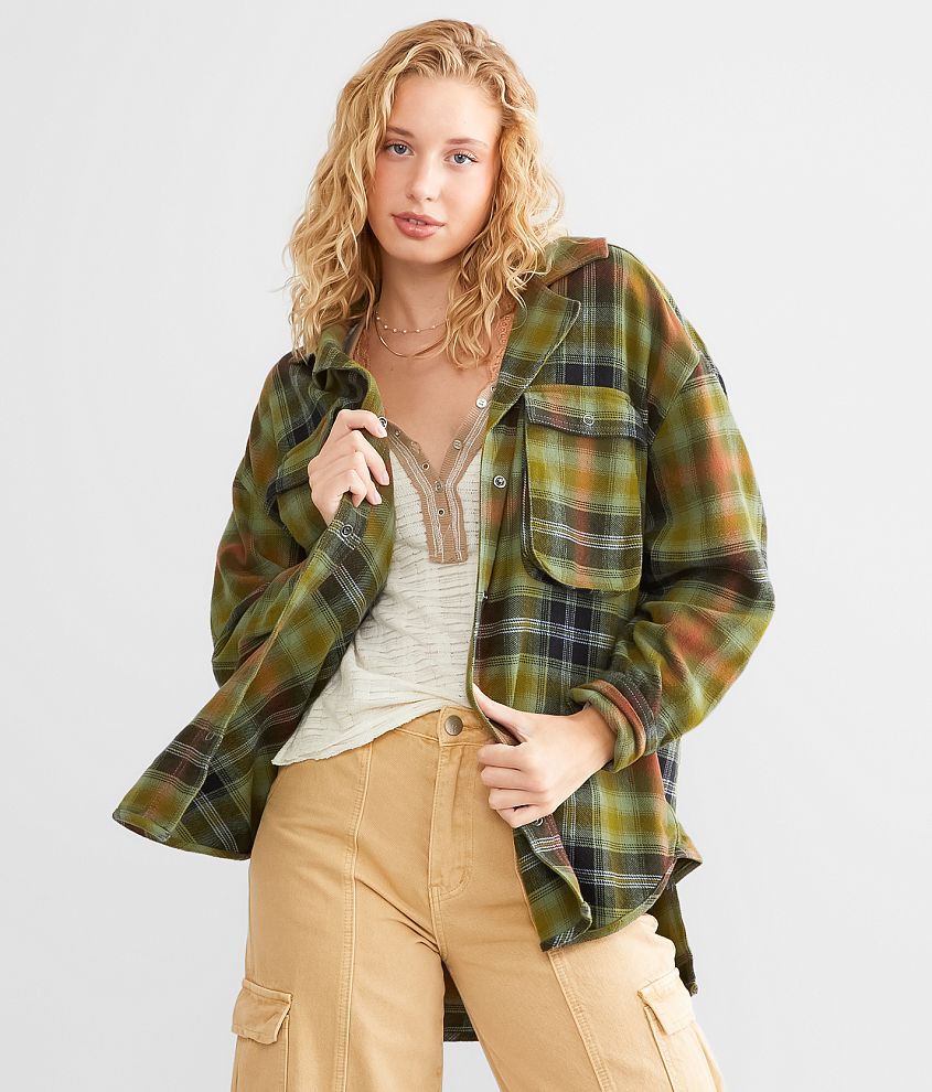 Free People Izzy Cargo Oversized Shirt - Women's Shirts/Blouses in