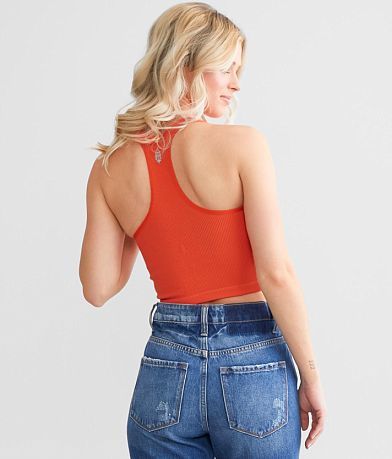 FP Movement Free Throw Long Crop Active Bralette BACK
