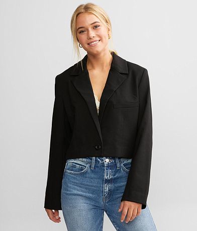 Free People Block Party Cropped Blazer FULL_RIGHT_SIDE