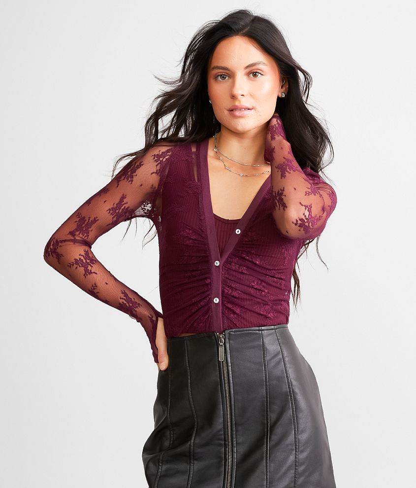 Free People Light Year Bodysuit - Women's Bodysuits in Precious Wine