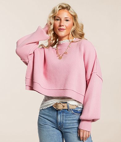 Free People Easy Street Cropped Sweater front view
