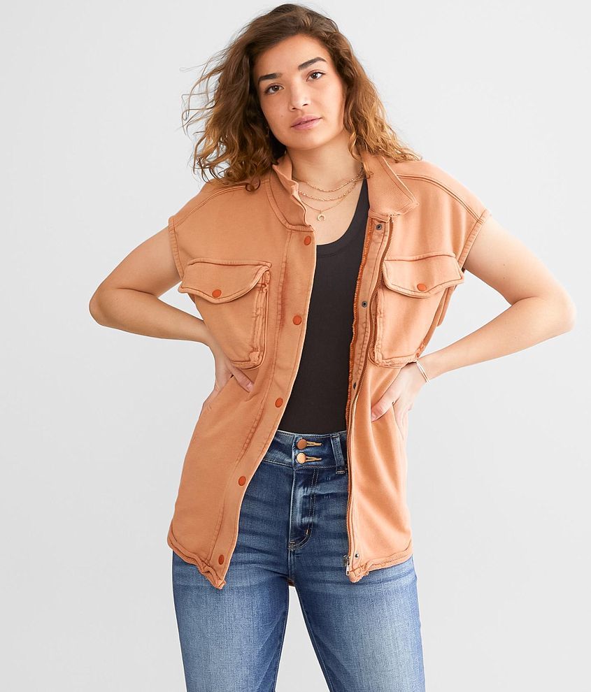 Free People Coza Utility Vest front view