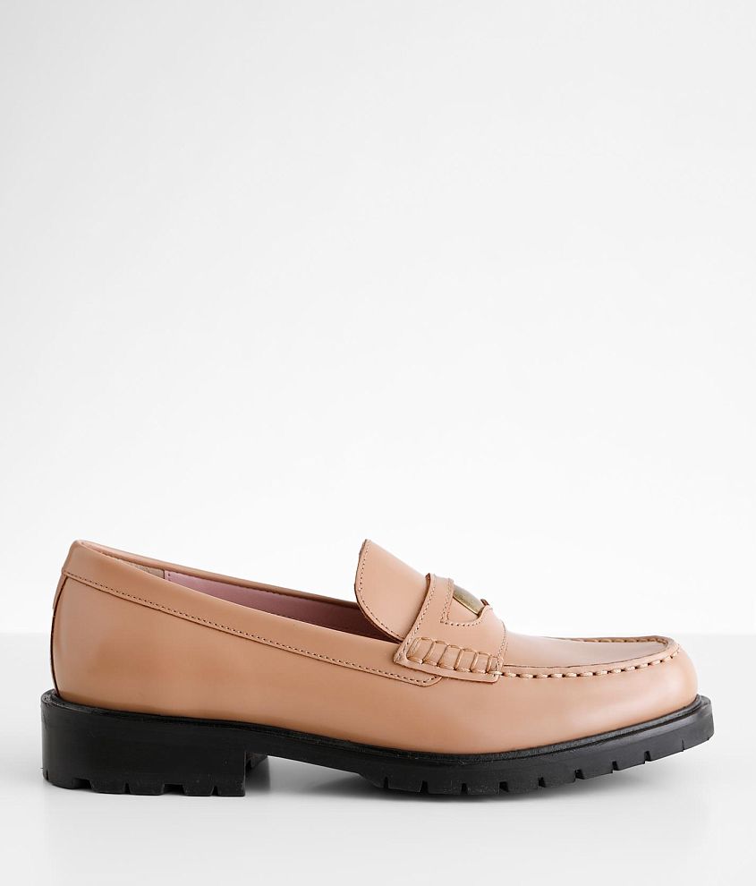 Free People Liv Leather Loafer Shoe front view