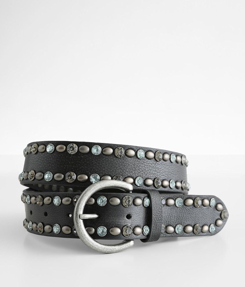 Free People Rockaway Studded Leather Belt - Women's Belts in Black