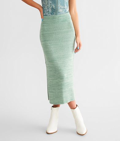 Free People Gold Hour Midi Skirt front view