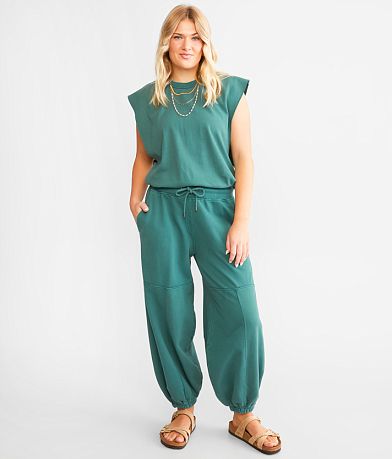 Free People Throw & Go Sleeveless Jumpsuit front view