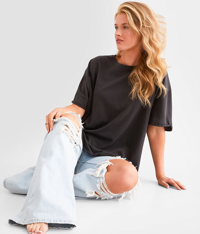 フリーピープル Free People Women's  ニナ Tee レディース シャツ トップス Chambray Sky Free People Nina Oversized T-Shirt - Women's T-Shirts in