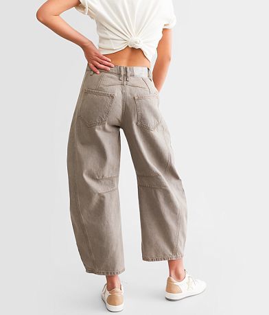 Free People We The Free Good Luck Mid-Rise Barrel Jean back view