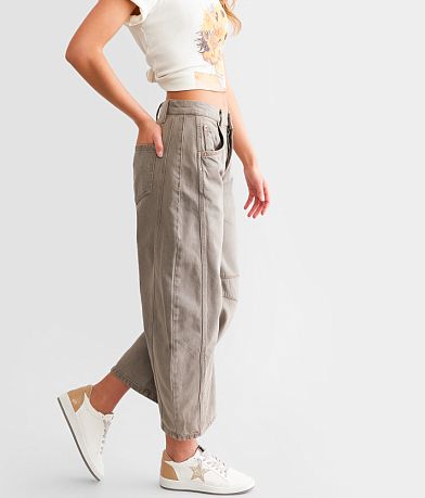 Free People We The Free Good Luck Mid-Rise Barrel Jean full left side view